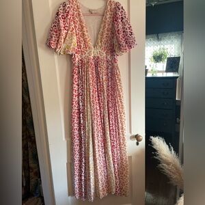 rococo sand maxi colorful leopard spots sz large